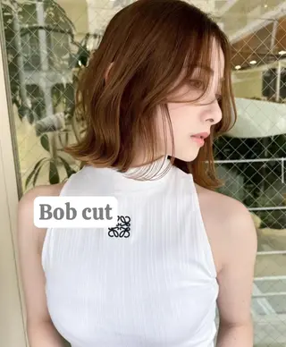 ミディアム 市毛 結菜のヘアスタイル