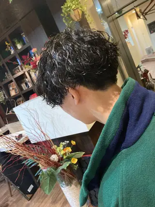 ミディアム パーマ メンズ パーマが得意な【最高 悠斗】のヘアスタイル