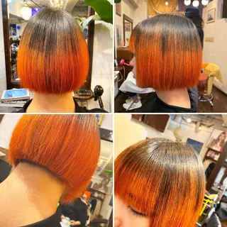 ショート カラー "PEPPU "所属・派手髪、ハイトーン ショートヘアShinのヘアスタイル