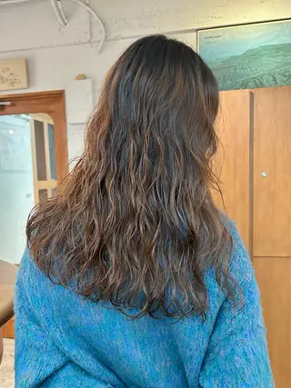 ロング パーマ ENIEN MAKE’S 立川所属・ミカ💫/パーマ/ ボブ/暖色カラーのヘアスタイル