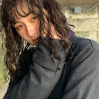 セミロング パーマ kaze代官山 🪽kanameのヘアスタイル