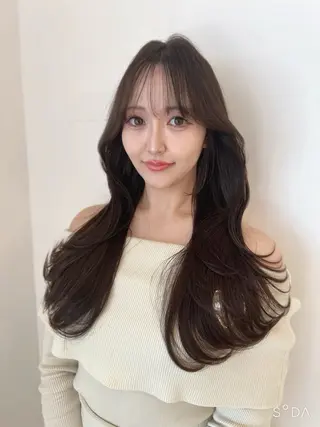 ロング ハイレイヤー/顔周り /レイヤーカットのヘアスタイル