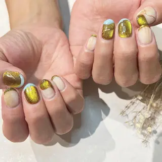 ショート OAKたまプラ MiKiのネイルデザイン