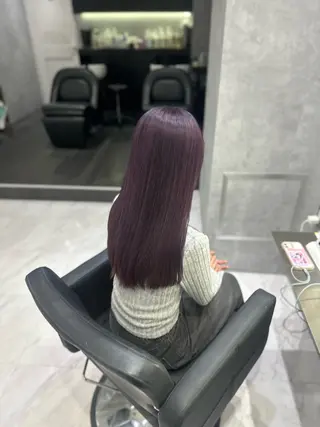 ロング カラー CS made by SHACHU 栄所属・中村 さきのヘアスタイル
