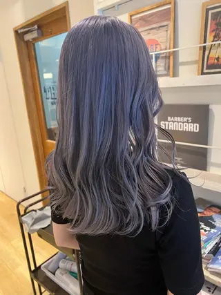 セミロング 渋谷ハイトーン/ デザインカラー阿部のヘアスタイル