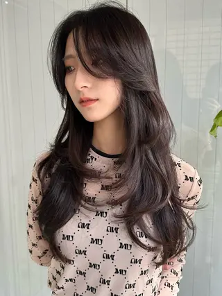 ロング カラー 韓国ヘア✨美髪矯正✨ 渋谷 etoraのヘアスタイル