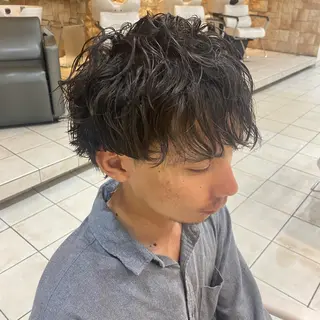 パーマ メンズ メンズパーマ/ メッシュ😎タクミのヘアスタイル