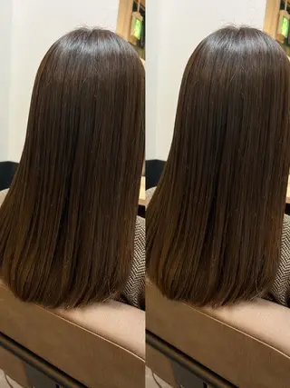 セミロング カラー TELA HAIRのヘアスタイル