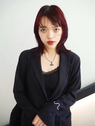 ミディアム 🎀ボブ＋ハイトーン シュカ👶🏻のヘアスタイル