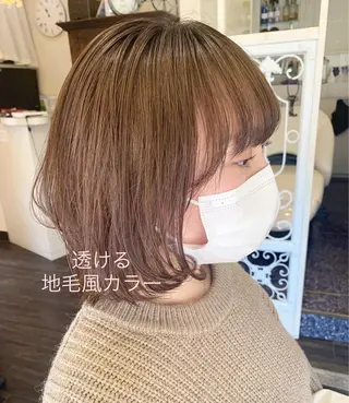 ミディアム カラー DiMPlE  ディンプル所属・🌸スタイリスト 山浦美恵のヘアスタイル