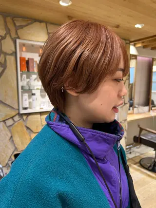 ショート カラー kawabe maikoのヘアスタイル