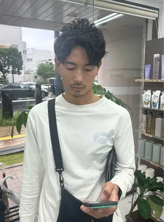 ショート パーマ メンズ メンズパーマの達人 /タカシマ　ダイスケのヘアスタイル