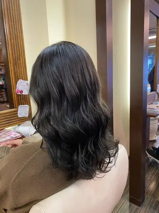 セミロング カラー ヘアアレンジ 加藤 瑠美のヘアスタイル