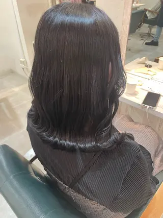 ミディアム カラー 🪼艶カラー🪼 田口彩香のヘアスタイル