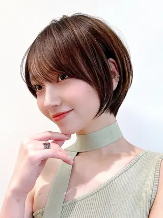ショート Say.石川葵 ショートボブ前髪のヘアスタイル