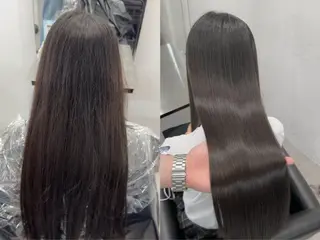 ロング 髪質改善×縮毛矯正 Core梅田　片山のヘアスタイル