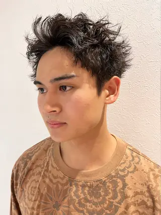 ショート パーマ メンズ 全国認定講師 高久のヘアスタイル