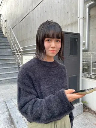 ミディアム Qin shaire salon 原宿所属・🌿パーマ/ボブ/ レイヤー/Mikiのヘアスタイル