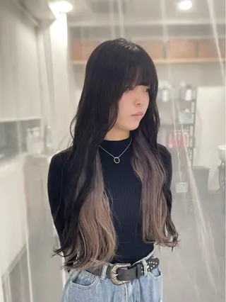 ロング カラー GaKu/ハイトーン /ブリーチ/ブロンドのヘアスタイル