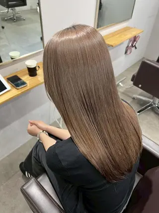 セミロング カラー ✨【公式】 juhl.横浜✨のヘアスタイル