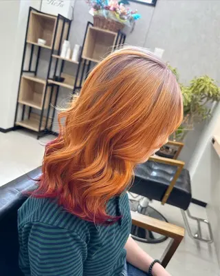 セミロング カラー 𝐑𝐲𝐮𝐤𝐢 【店長】ALEAPのヘアスタイル