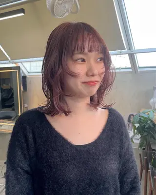 ミディアム レイヤー/ブリーチ ♥️【木坂 桃歌】のヘアスタイル