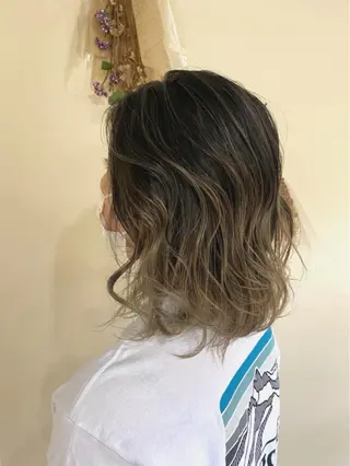 セミロング カラー 美容室 ソンリエのヘアスタイル
