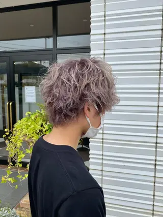 カラー パーマ メンズ ❣️韓国レイヤー ❣️渡部晃輝のヘアスタイル