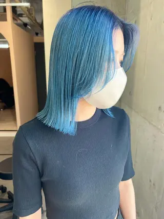 ショート カラー lani 天神大名/ブリーチのヘアスタイル