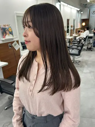 ロング カラー レイヤーボブ/ 艶カラー/サナ🌼のヘアスタイル