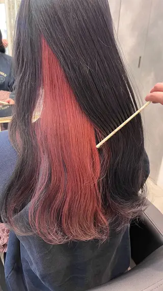 ロング カラー のあ/カラーモデル/ 縮毛矯正モデルのヘアスタイル