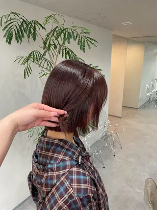 ショート カラー 🍐透明感カラー🍐 レイヤーカットのヘアスタイル