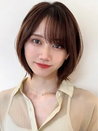 ショート Say.石川葵 ショートボブ前髪のヘアスタイル