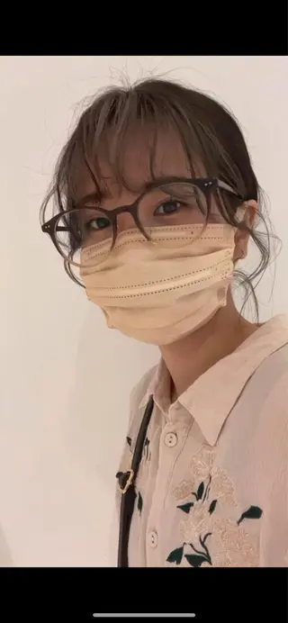 ミディアム パーマ ショート/ボブ/透明 感カラー/高橋あみのヘアスタイル