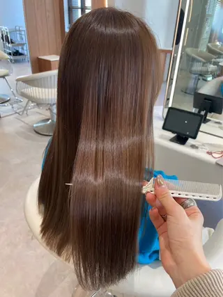 ロング カラー 艶カラー韓国ヘア🫧 【cocolo】🌟のヘアスタイル