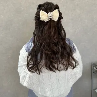 ロング ヘアアレンジ はちすか るかのヘアスタイル