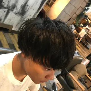 ミディアム メンズ パーマ美容師 /小泉賢徒のヘアスタイル