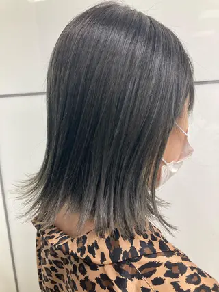 ミディアム カラー 髪質改善/痛ませ ないカラー/西村航大のヘアスタイル