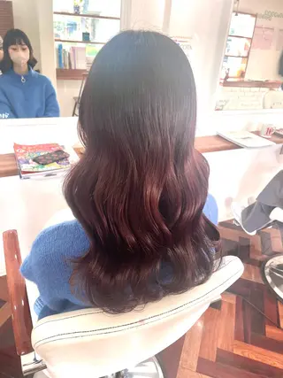 ロング カラー mopa所属・mopa_kaede 暖色カラー/ロングのヘアスタイル