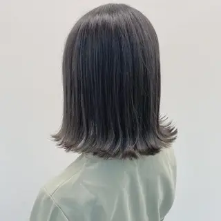 ミディアム カラー ⛄️冬の透明感 カラー⛄️大西のヘアスタイル