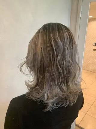 セミロング 河野 圭三のヘアスタイル