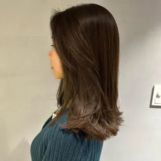 ミディアム “ととのう”ヘッドス パ🌿本多麻亜優のヘアスタイル