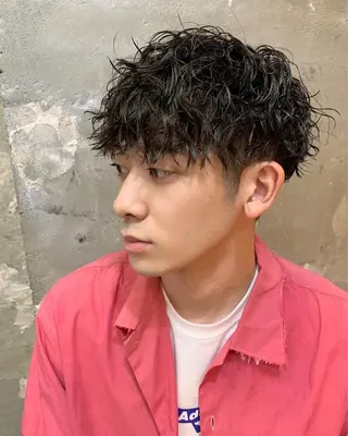 ショート パーマ メンズ tension 【テンション】のヘアスタイル