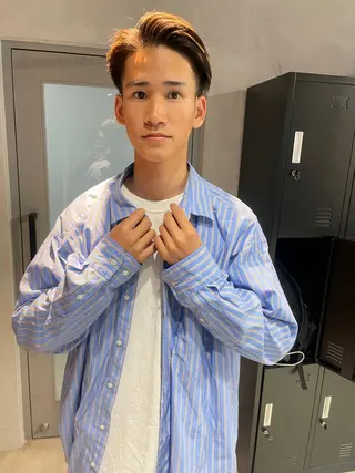 ショート カラー パーマ ヘアアレンジ メンズ メンズ特化 しゅうへいのヘアスタイル