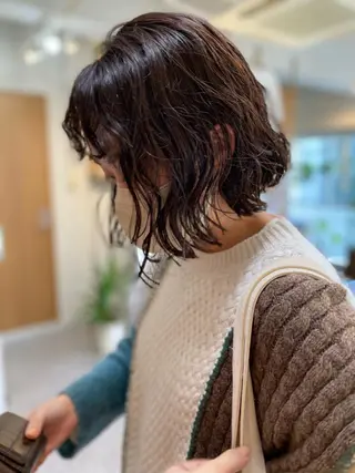ショート カラー パーマ 【代表】ノグチ ユウキ/ボブのヘアスタイル