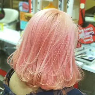 ミディアム カラー 植田 /エクステ /ブリーチ/髪質改善のヘアスタイル