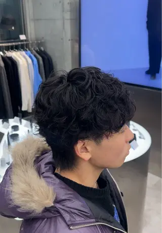パーマ メンズ 小川 廉太朗のヘアスタイル