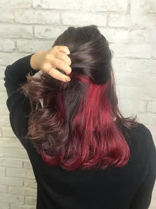 セミロング ヘアアレンジ 韓国ヘア✨グレージュ カラーasamiのヘアスタイル