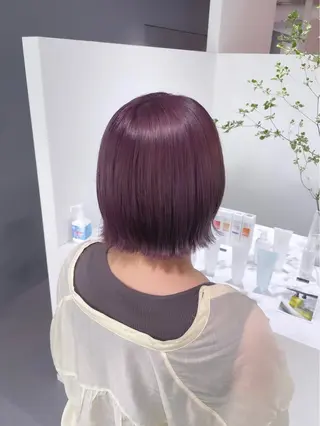 ショート LEF TATEMACHI所属・西山祐生/ハイトーン /ケアブリーチ/艶髪のヘアスタイル