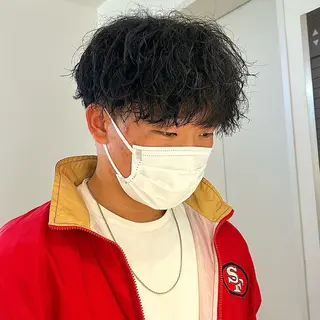 パーマ メンズ CYAN by acoron .池袋所属・メンズパーマ職人 ユキハシのヘアスタイル